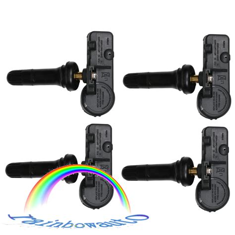 Set Of 4 De8t 1a180 Aa For Ford Motorcraft Tire Pressure Monitoring Sensor Tpms Ebay