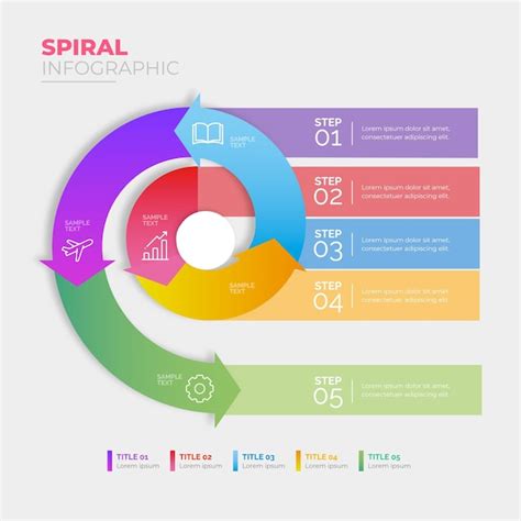 Concepto De Infograf A Espiral Vector Gratis