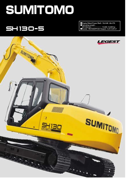 Sumitomo Excavators Sh130 5 Alat Berat