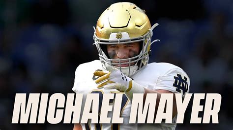 Notre Dame Te Michael Mayer Highlights Nfl Draft Breakdown Youtube