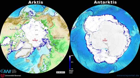 Meereis Der Jahreszyklus In Arktis Und Antarktis Im Vergleich YouTube