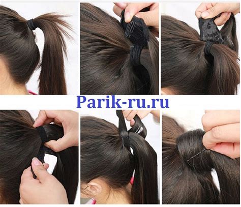 Небольшой натуральный хвост на завязке-липучке