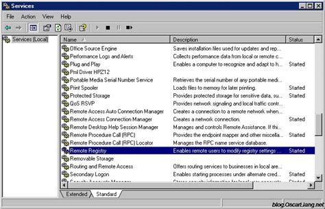 Enable Remote Registry Service Remotely Oscar Liang