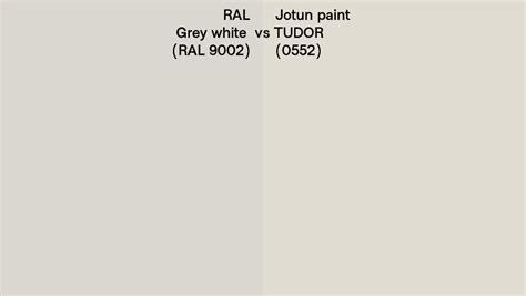 Ral Grey White Ral 9002 Vs Jotun Paint Tudor 0552 Side By Side