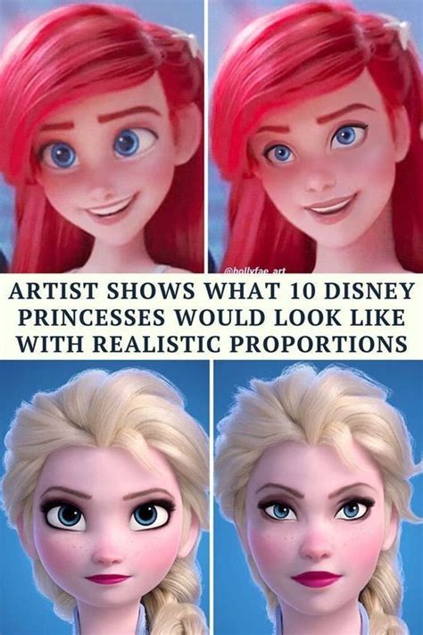 Artist Shows What 10 Disney Princesses Would Look Like With Realistic