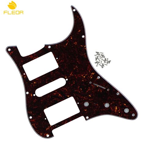 Fleor Standard Us Hsh Strat Guitar Pickguard Brown Tortoise Ply