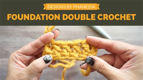 Foundation Double Crochet Stitch Tutorial