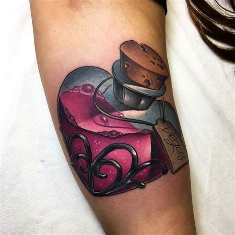 25+ Astonishing Love potion bottle tattoo image ideas