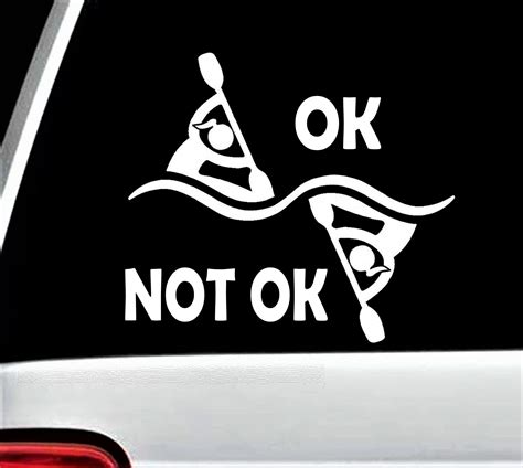 Girl Kayak Decal Sticker Funny Girl Kayaking BG 838 Etsy Kayak