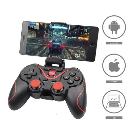 Controle De Jogo Gamepad T3 Joystick Sem Fio Para IOS Android PC