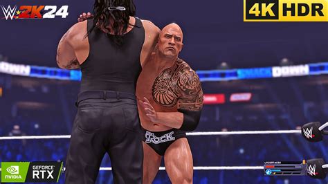 The Undertaker Vs The Rock No Holds Barred Match Wwe 2k24 No