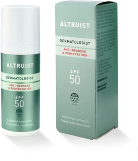 Altruist Zonnebrand Creme Anti Roodheid En Pigment SPF 50 2x 50 Ml