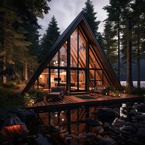 Cozy A-Frame Cabin in the Woods