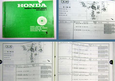 Honda Gx K Motor General Purpose Engine Ersatzteilliste Parts