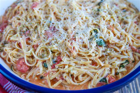 Linguine Pasta With Basil And Brie Eat Move Make