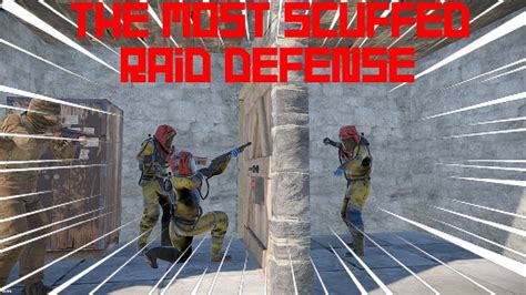 The Most Scuffed Raid Defense In Rust Youtube