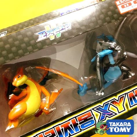 Set Mô Hình Pokemon Mega Charizard X And Mega Charizard Y Attack Takara