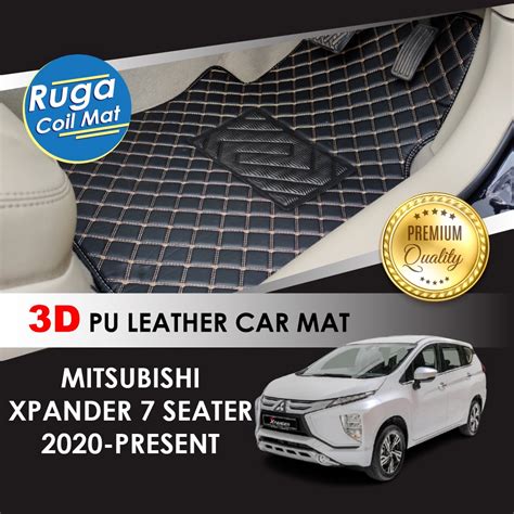 MITSUBISHI XPANDER 7 SEATER 2020 2024 3D PU Leather Car Carpet