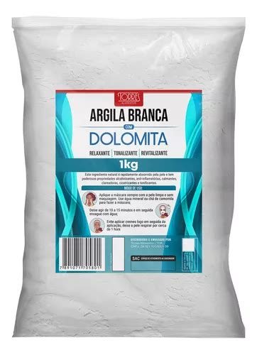 Dolomita Argila Branca Torres 1kg Para Mascara Facial MercadoLivre