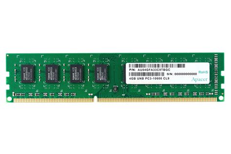 مشخصات و قیمت رم اپیسر دسکتاپ ظرفیت 4 گیگابایت از نوع Ddr3 1333 Cl9 1