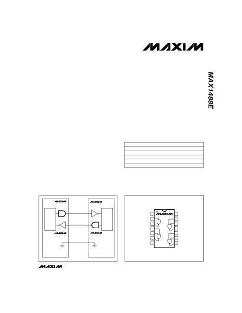 Max Datasheet Pages Maxim Kv Esd Protected Quad Low