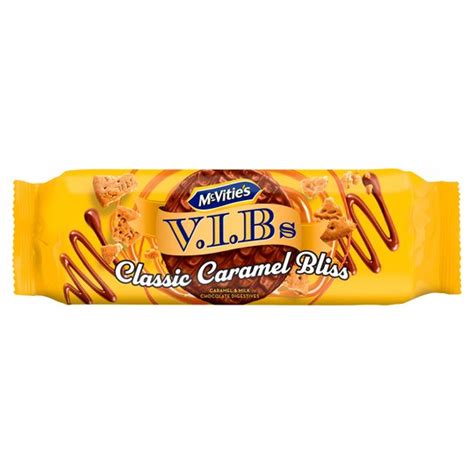 Mcvities Vib Classic Caramel Milk Chocolate Digestive 250g Britannialk