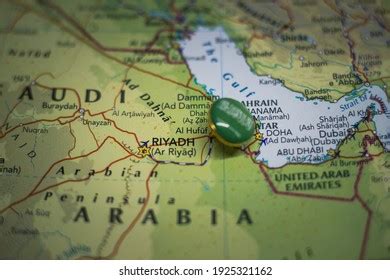 Al Hofuf Pinned On Map Flag Stock Photo 1925321162 Shutterstock