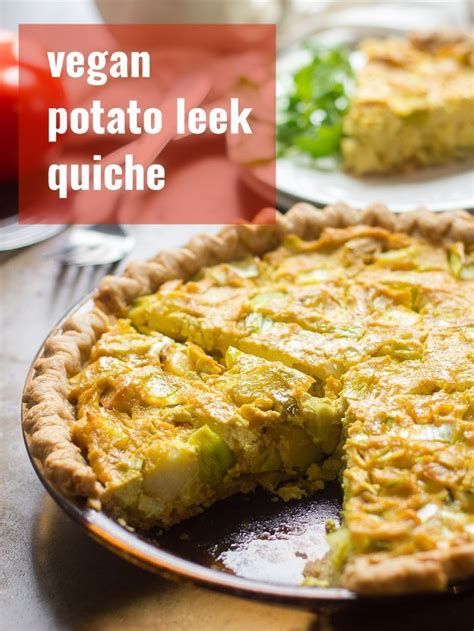 Vegan Tofu Quiche With Crispy Potatoes And Leeks