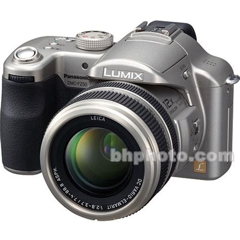 Panasonic Lumix DMC FZ50 Digital Camera Silver DMC FZ50S B H