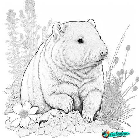 Ausmalbild Wombat Kostenlose Vorlagen Zum Ausdrucken Und Ausmalen