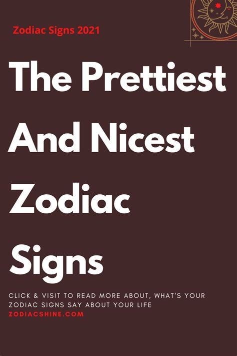 The Prettiest And Nicest Zodiac Signs – Zodiac Shine