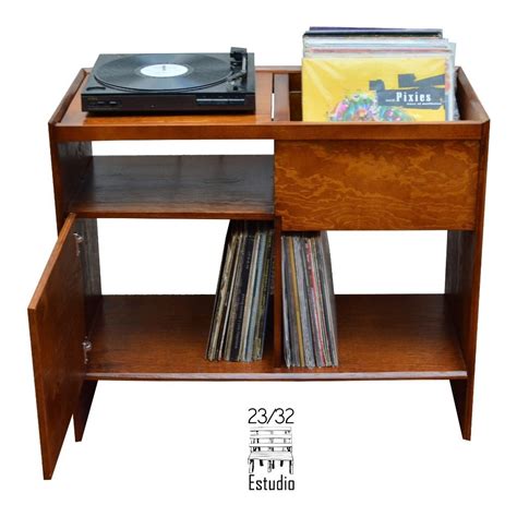 Mueble Para Tornamesa Y Discos Lp Vinyl Mod Chngs 6 490 00 En