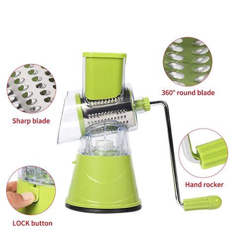 Potato Carrot Cheese Shredder Vegetable Cutter Round Slicer Graters