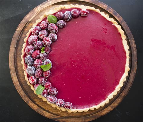 Homemade Cranberry Curd Tart R Food