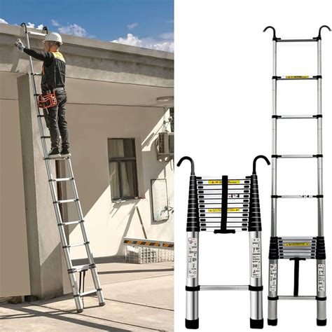 Extra Tall Extendable Commercial Ladder 8m 7m 6m 5m 4m 3m Aluminum