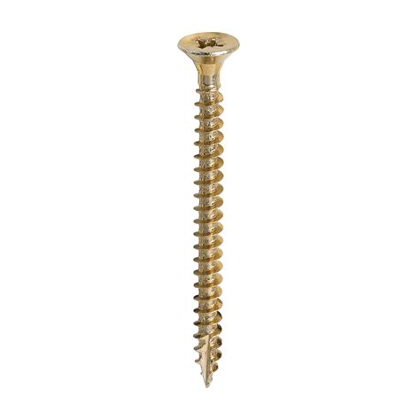 Timco Classic Multi Purpose Screws Pz Double Countersunk Yellow