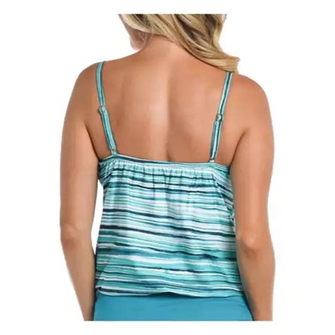 Women S 24th And Ocean Seaside Breeze V Neck Tankini Swimsuit