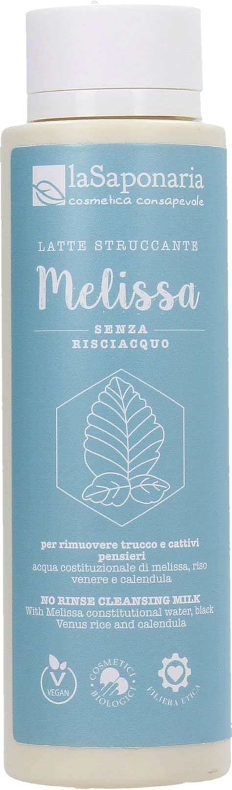 La Saponaria Melissa Cleansing Milk 150 Ml Ecco Verde Ireland