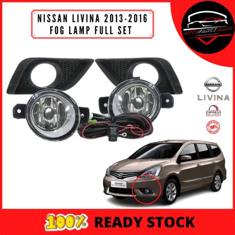 Nissan Livina Fog Lamp Full Set With Bulb Lazada