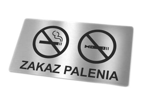 Zakaz Palenia Tabliczka Stal Nierdzewna Inox Zp X Cena