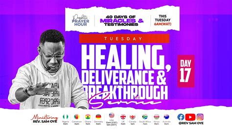 Day Of Mind Blowing Miracles Covenant Day For Healing Prophetic