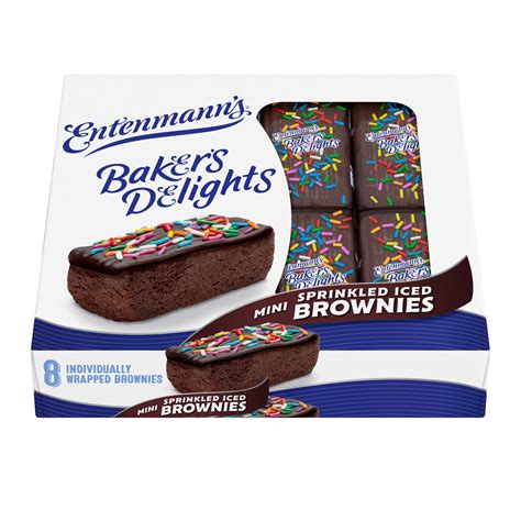 Entenmann S Baker S Delights Mini Sprinkled Iced Brownies Count