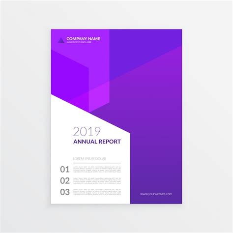 Premium Vector Modern Annual Report Cover Template