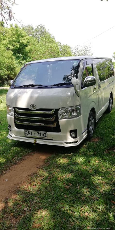 Sri Lanka Van Rentals Hire Toyota Kdh For Hire