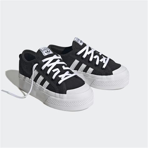 Adidas Nizza Platform Shoes Black Adidas UAE