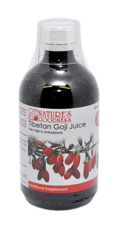 Natures Goodness Tibetan Goji Juice 95 Goji Berries 500 Ml Mega