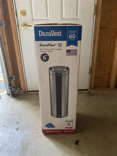 DuraVent DuraPlus 36 In Triple Wall Stainless Steel Chimney Pipe