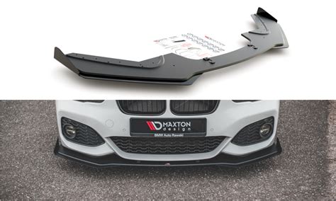 Front Lippe Front Splitter Frontansatz V Mit Flaps Racing F R Bmw