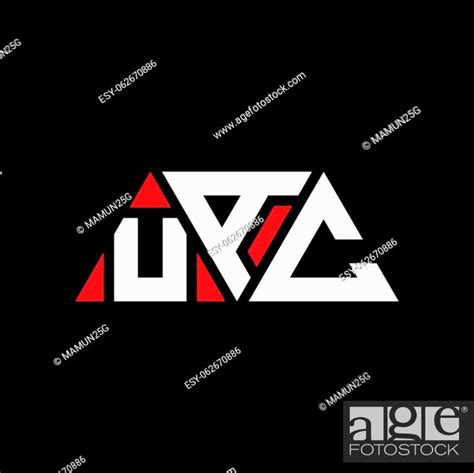 UAC Triangle Letter Logo Design With Triangle Shape UAC Triangle Logo