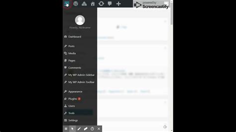 Sidebar Effect My Wp Admin Sidebar Customize Youtube